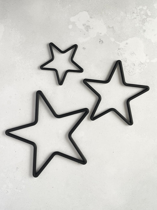 Weihnachtssterne Dekoration in verschiedenen Größen