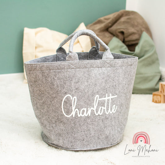 Aufbewahrungskorb Filz - personalisiert