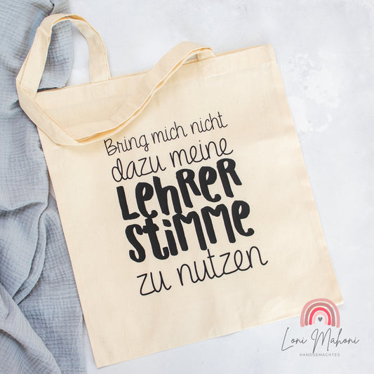 Stoffbeutel "Lehrerstimme"