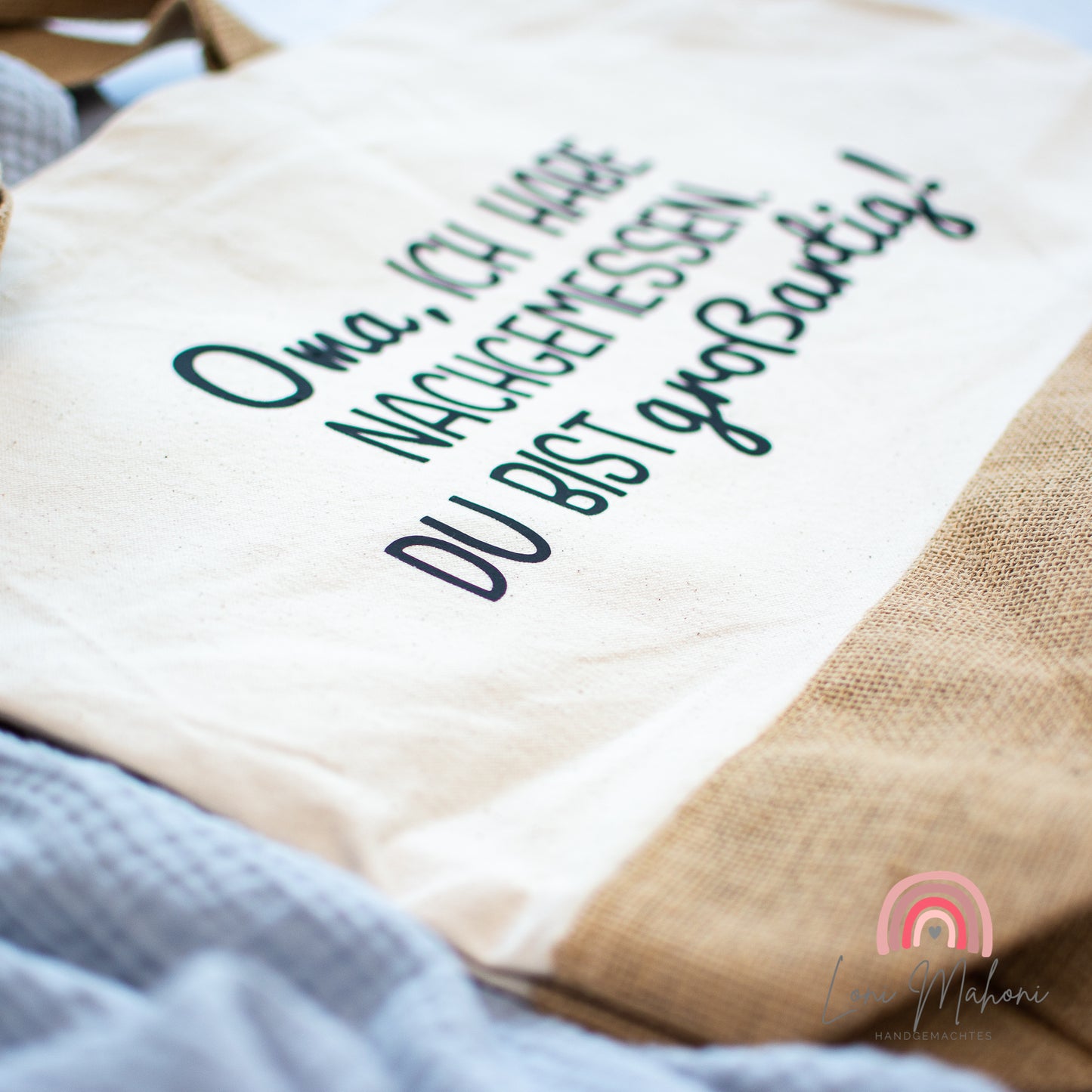 Jute Shoppingtasche "Großartig"