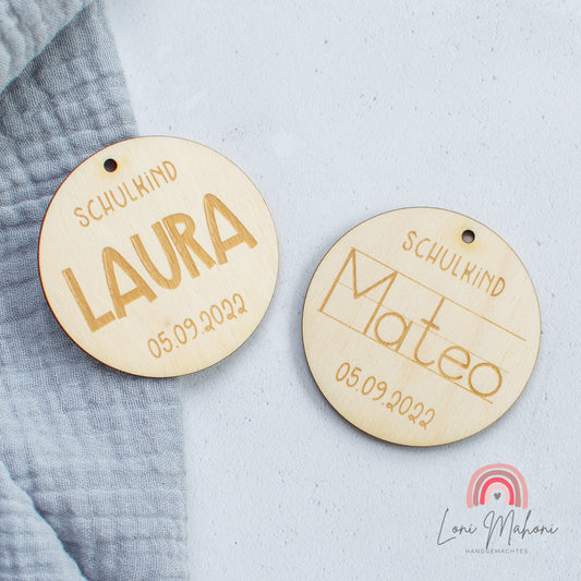 Schulkind - Personalisierter Anhänger