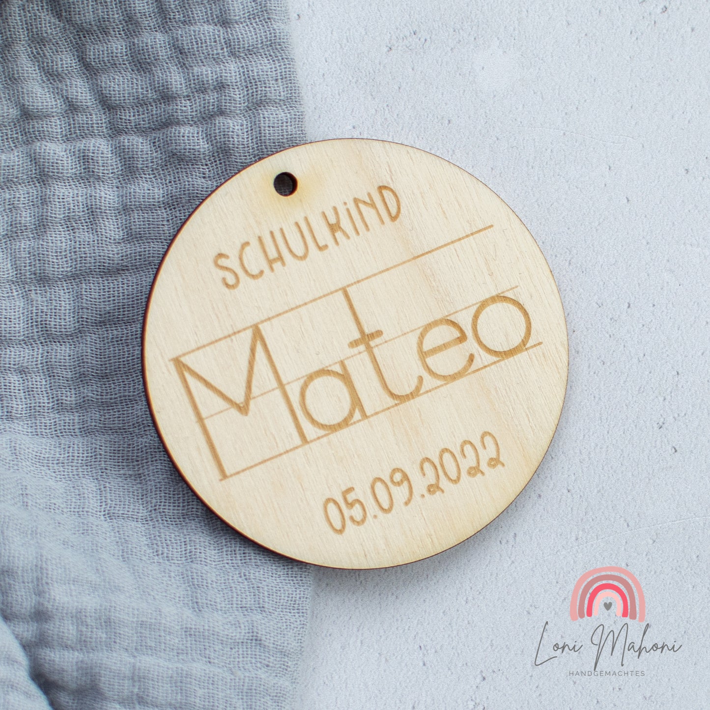 Schulkind - Personalisierter Anhänger