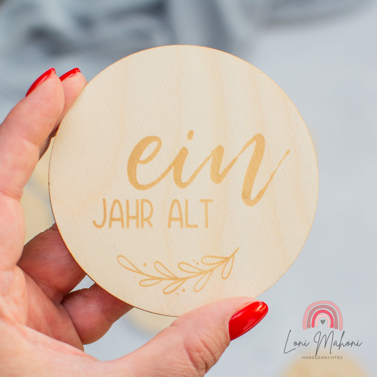 Meilensteinkarten aus Holz, "Mein erstes Jahr"
