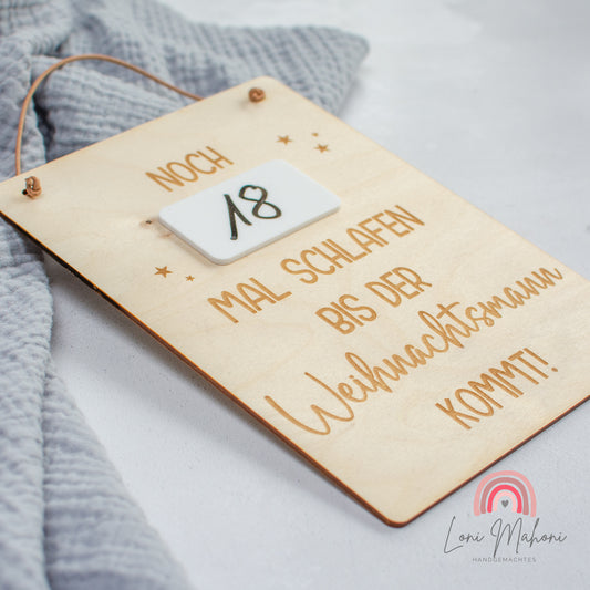 Adventskalender / Adventscountdown Christkind oder Weihnachtsmann