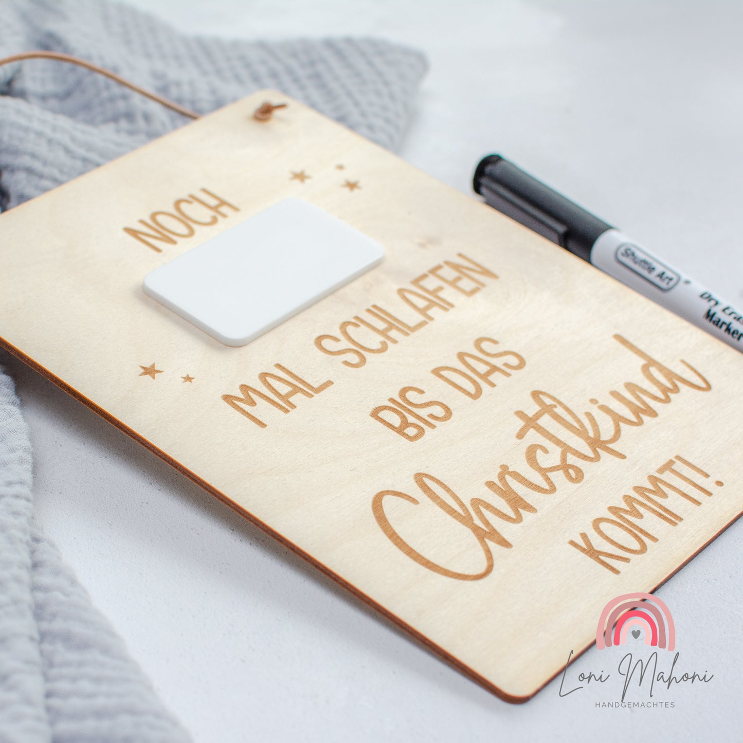 Adventskalender / Adventscountdown Christkind oder Weihnachtsmann