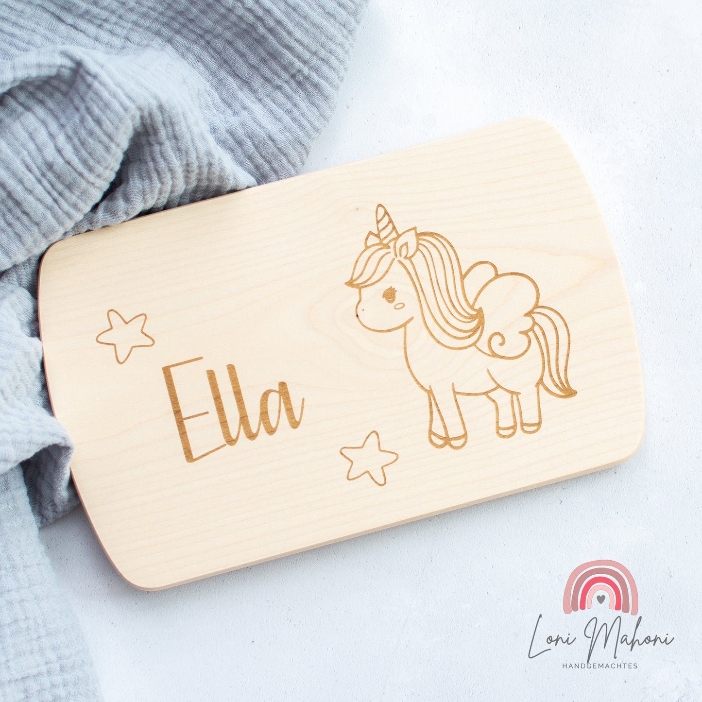 Frühstücksbrett Einhorn
