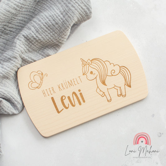 Frühstücksbrett Einhorn