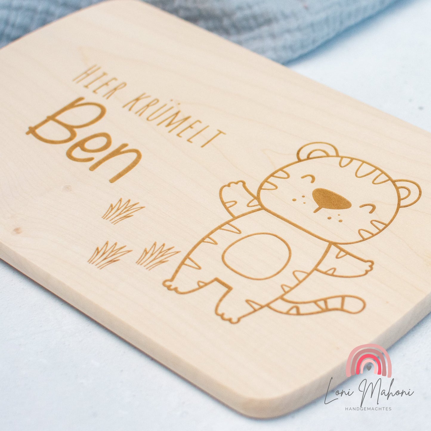 Frühstücksbrett, Motiv: Tiger