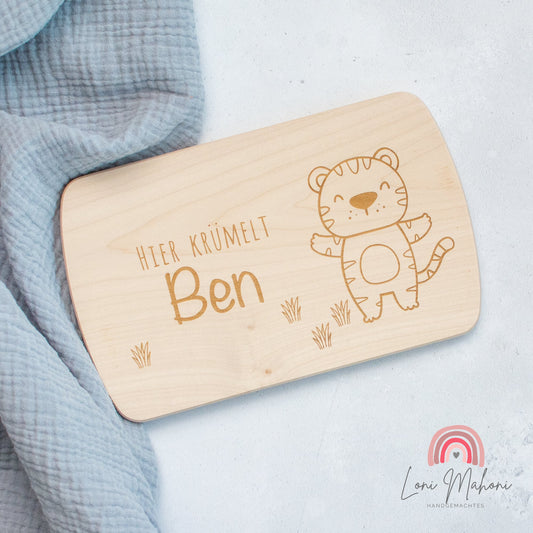 Frühstücksbrett, Motiv: Tiger