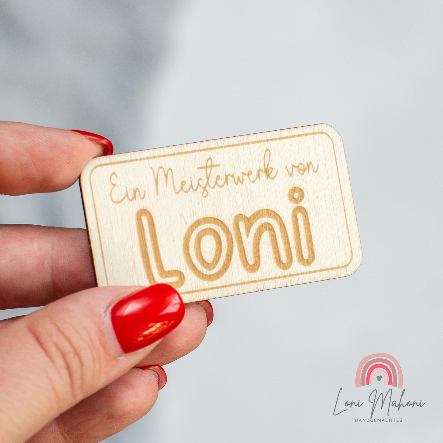 Personalisierter Kühlschrankmagnet "Ein Meisterwerk von"