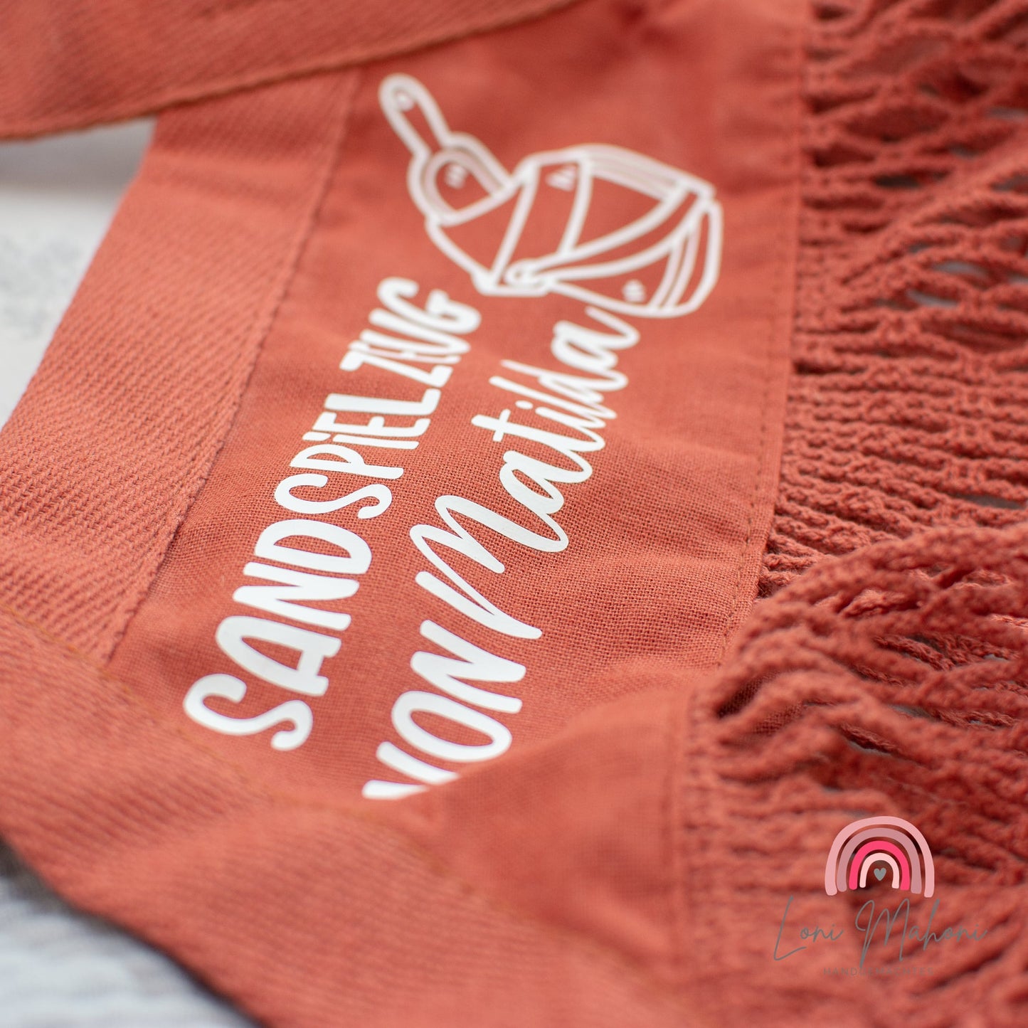 Sandspielzeug Tasche mit Namen personalisiert