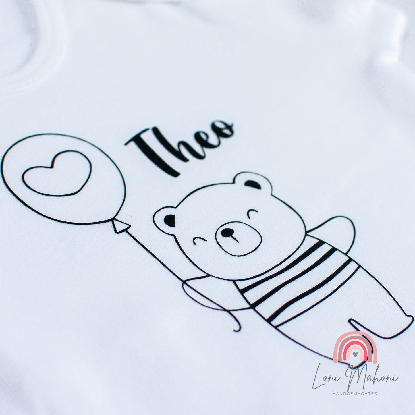 Babybody mit Bär, personalisiert