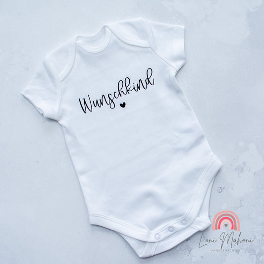 Babybody Wunschkind aus Baumwolle
