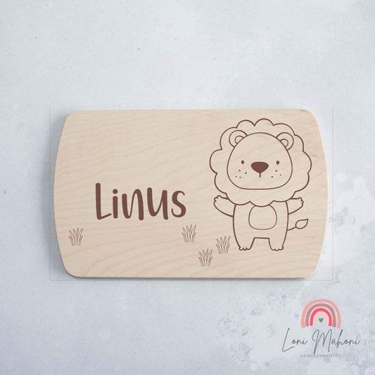 Frühstücksbrett, Motiv: Löwe