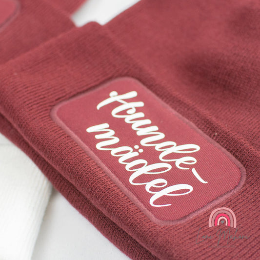 Beanie Mütze mit Wunschtext