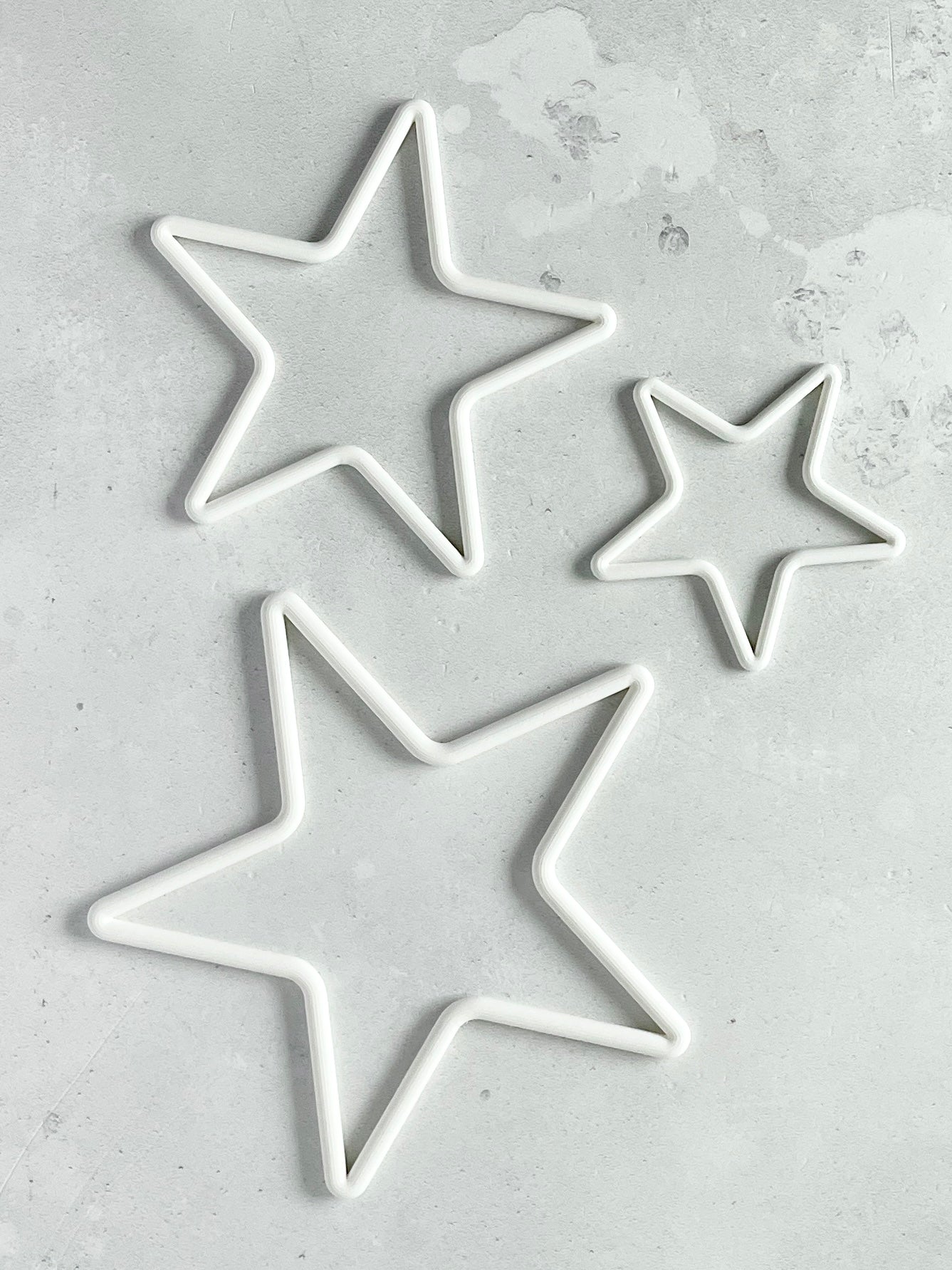 Weihnachtssterne Dekoration in verschiedenen Größen