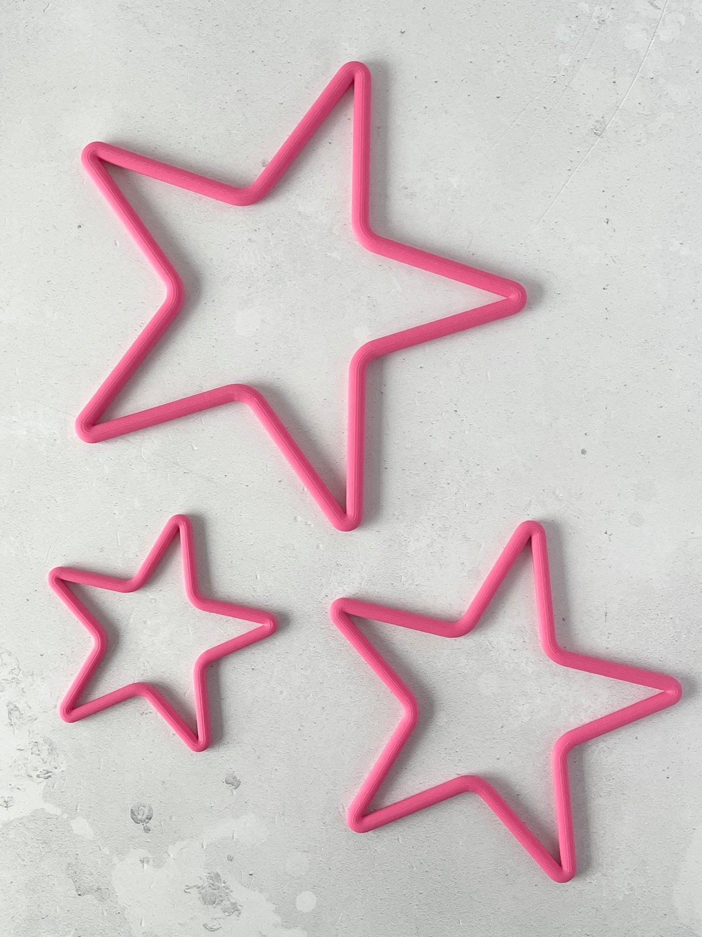 Weihnachtssterne Dekoration in verschiedenen Größen