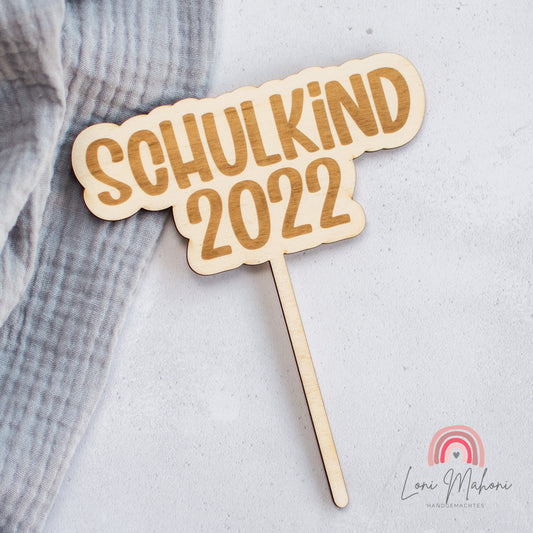 Cake Topper "Schulkind 2024" zur Einschulung