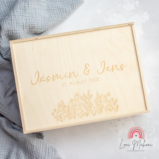 Erinnerungsbox zur Hochzeit - Blumenwiese